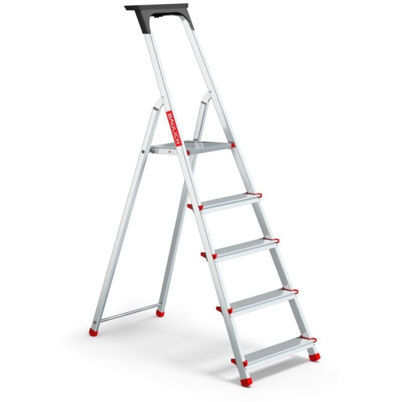 Chelle domestique en aluminium avec plateau, 5 marches, 150 kg