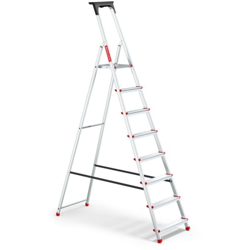 Baulich - chelle domestique en aluminium avec plateau, 8 marches, 150 kg