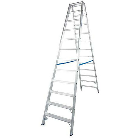 Echelle double H de travail 4,60 H reelle 2,80 Longueur 3,04 marches 2x12