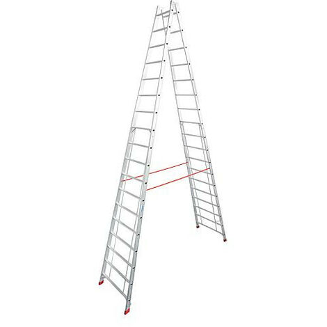 Echelle double H de travail 6,70 H reelle 5,03 Longueur 5,20 marches 2x18