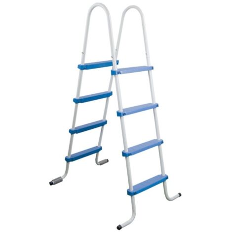 Echelle double symétrique Toi 2x4 marches laquée epoxy pour piscine hors-sol