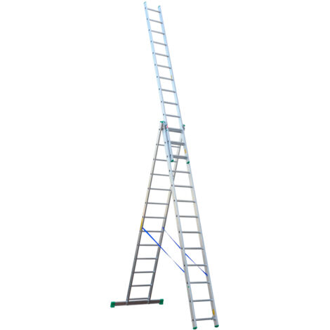ÉCHELLE EN ALUMINIUM À 3 ÉLÉMENTS 897 CM 13+13+13 ÉCHELONS - DR4213