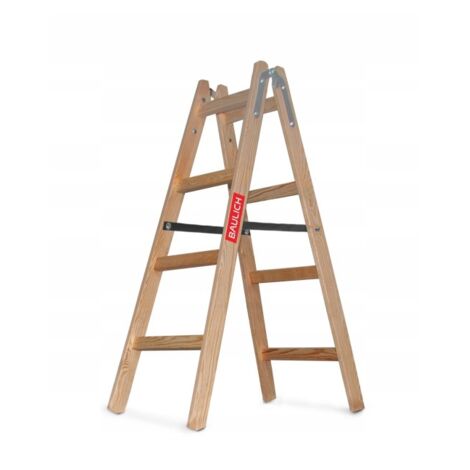 Échelle en bois 2x4, double face, extensible, BAULICH