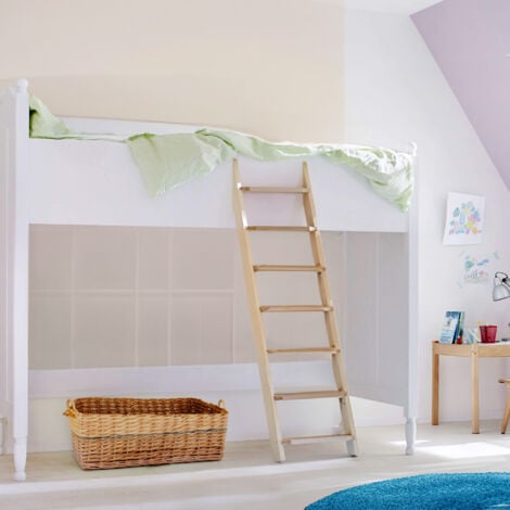 Échelle en bois HANDYSTAIRS "StepUp2" - Escalier pour lit mezzanine - 11 marches jusqu'à 240 cm - 40 cm de large