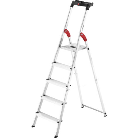 Échelle escabeau L60 Standardline 5 marches aluminium hauteur totale 1840 mm