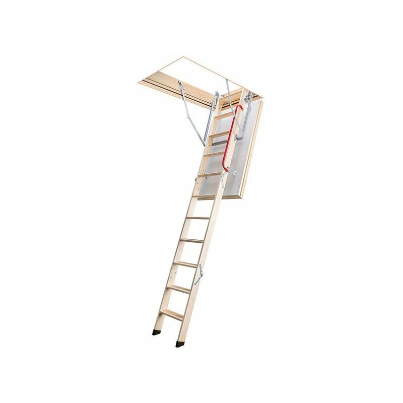 Matisère - Echelle escamotable bois - Ouverture du plafond de 70 x 130cm - LTK70130-2
