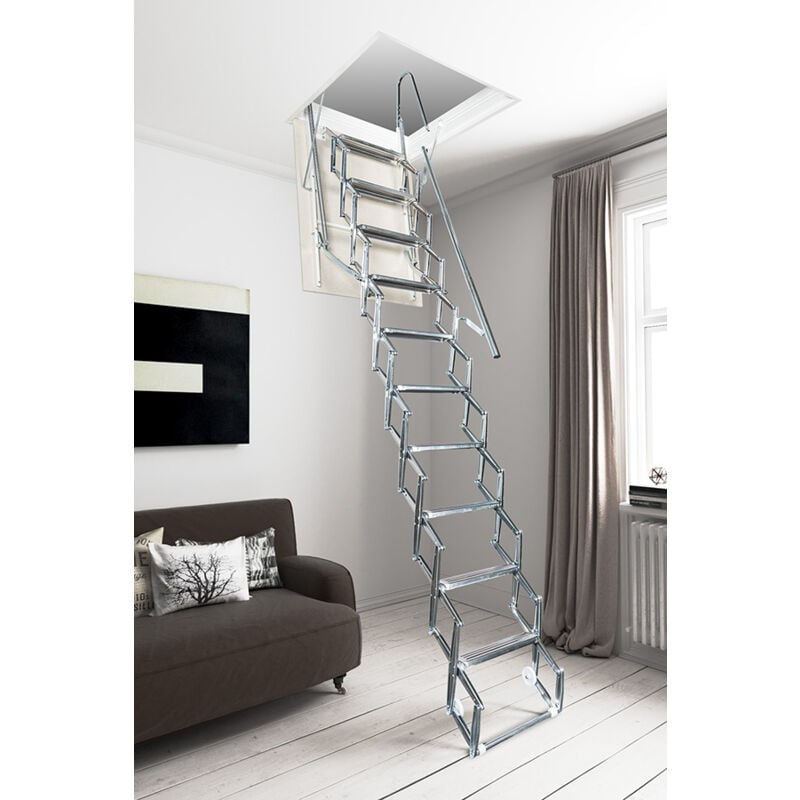 Echelle escamotable faux plafond - Hauteur sous plafond max. 3.00m - Trappe de 100x70cm - ACI-SVE300F/100X70