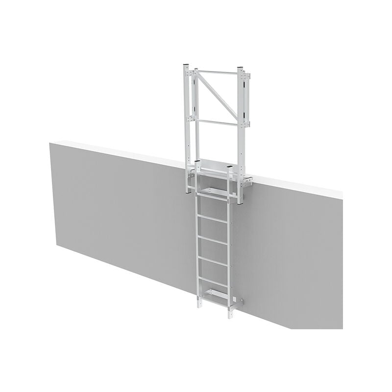 Echelle pour accès toiture avec marche palière et portillon - Hauteur à franchir 0.50m - CS-FSC-MPP-050
