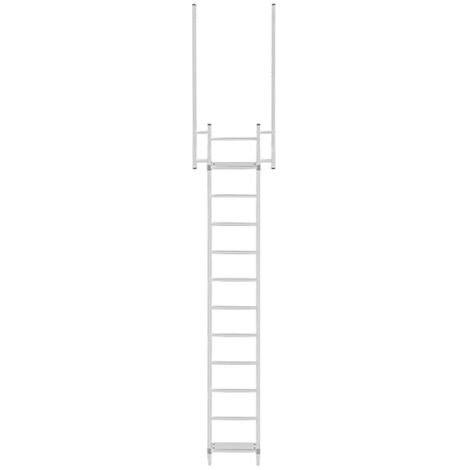Echelle fixe sans crinoline - Hauteur de bâtiment  1.25m - CS/FSC/125