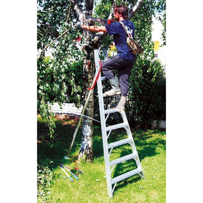 Echelle fruitière 8 barreaux sans pointe - Hauteur max travail 3.27m - SCA1969S/08-SCCSTO