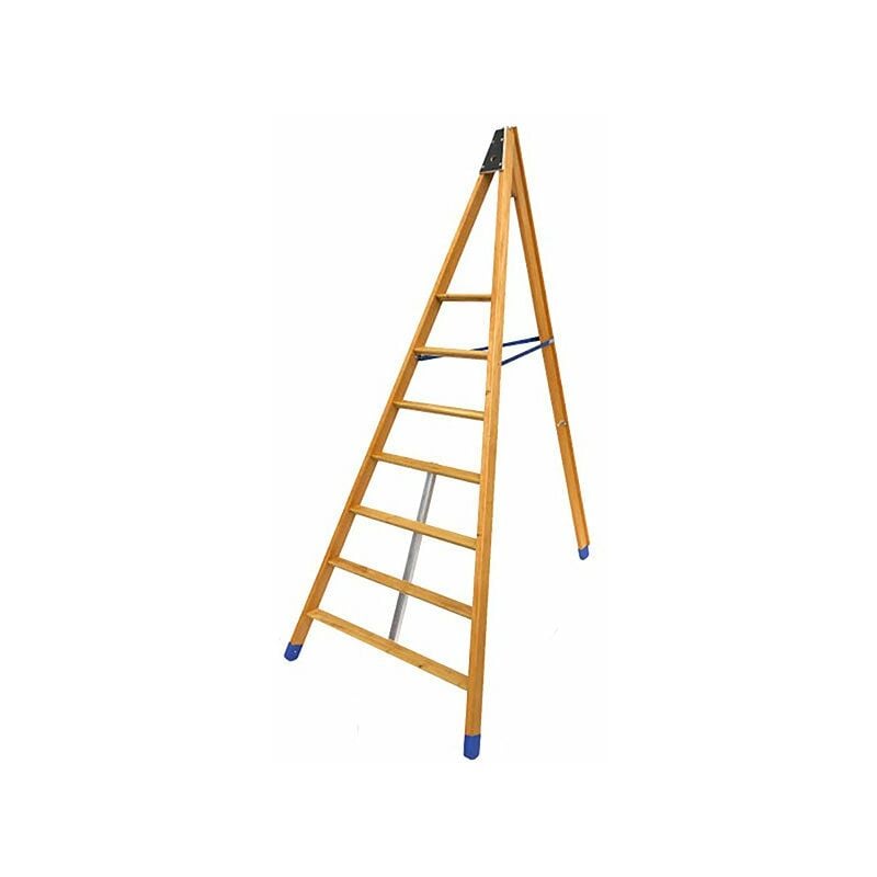 Matisère - Echelle fruitière bois 9 barreaux - Hauteur max. de travail 3.83m - EDC300