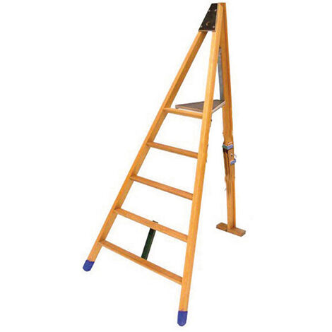 Echelle fruitière télescopique 5 barreaux - Hauteur de travail 2.83m - H2000T