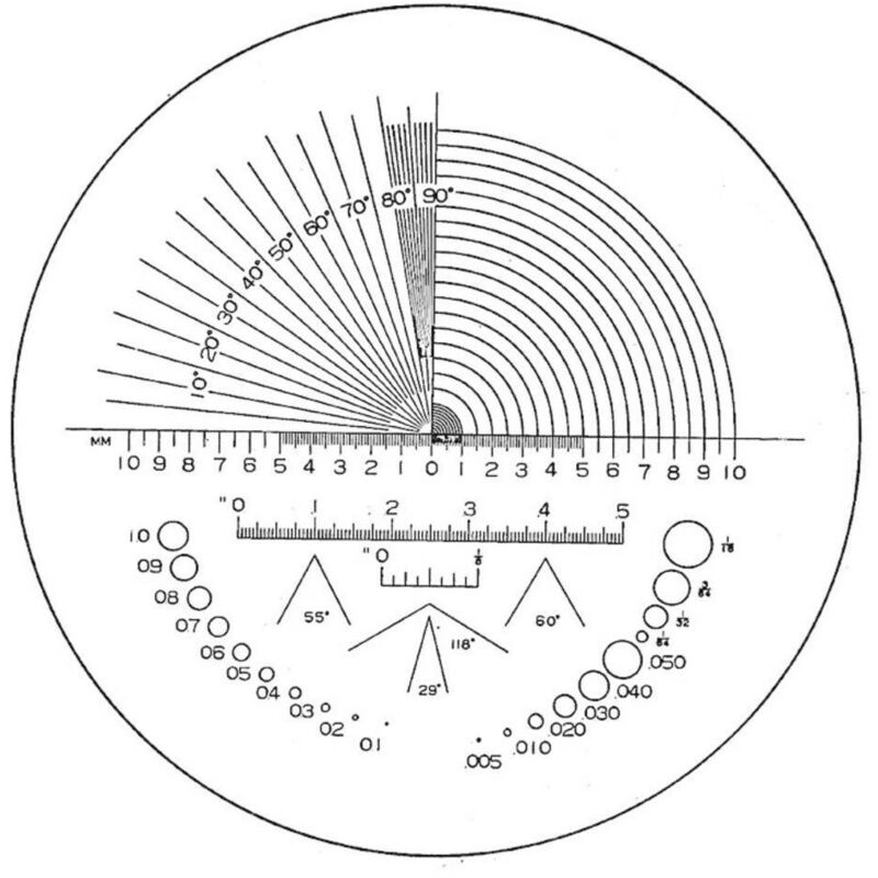 Format - Eschenbach 115203 Loupe de précision avec graduation Lentille: (ø) 23 mm