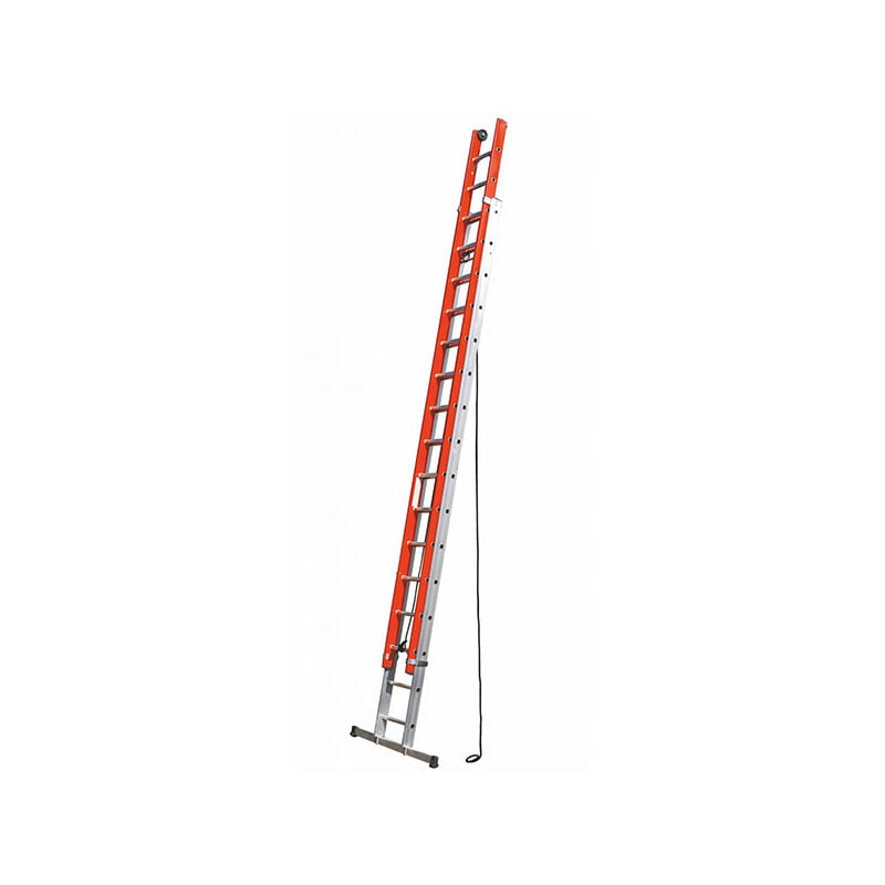 Echelle Direct - Echelle coulissante 2x14 barreaux - Hauteur à atteindre 7.06m - SCA3051N/14V