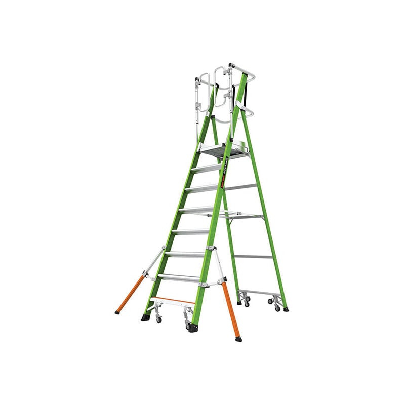 Matisère - Echelle isolante 8 marches - Hauteur max. de travail 4.30m - LIG-19708