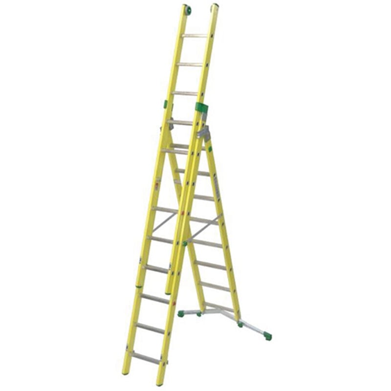 Echelle transformable 8+9+9 barreaux - Hauteur à atteindre 5.80m - V290-3