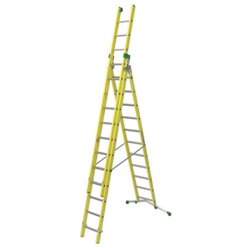 Matisère - Echelle transformable 11+12+12 barreaux - Hauteur à atteindre 8.35m - V380-3