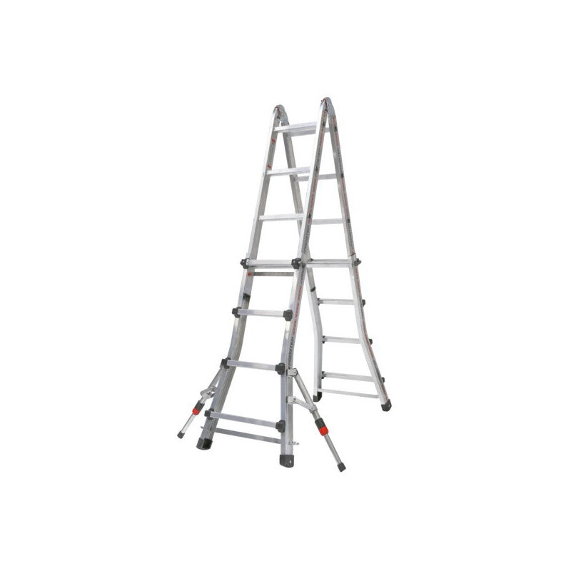 Echelle multiposition télescopique 4x4 échelons - 3,17 à 5,08 m Prostep
