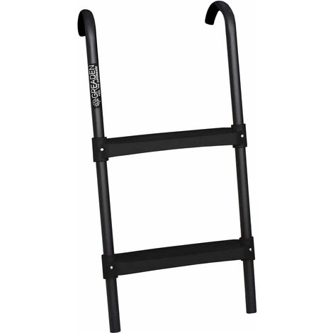 ÉCHELLE PLASTIQUE NOIR ORANGE POUR TRAMPOLINE FREESTYLE 250 - ACCESSOIRES TRAMPOLINE - Échelle 68,5cm X 36,5CM / 2 marches