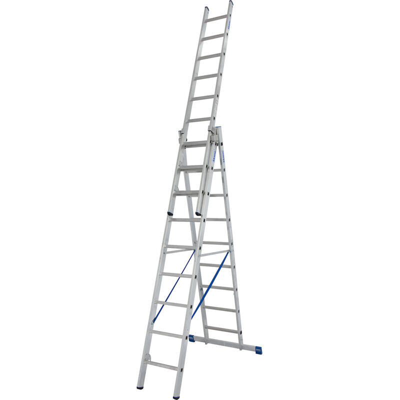 Krause - Echelle pliante stabilo 3x9 echelons avec fonction escalier