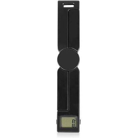 Échelle Pliante Outil de Poids de Mesure numérique précis avec LCD Afficher Le Gadget Portable(Noir)