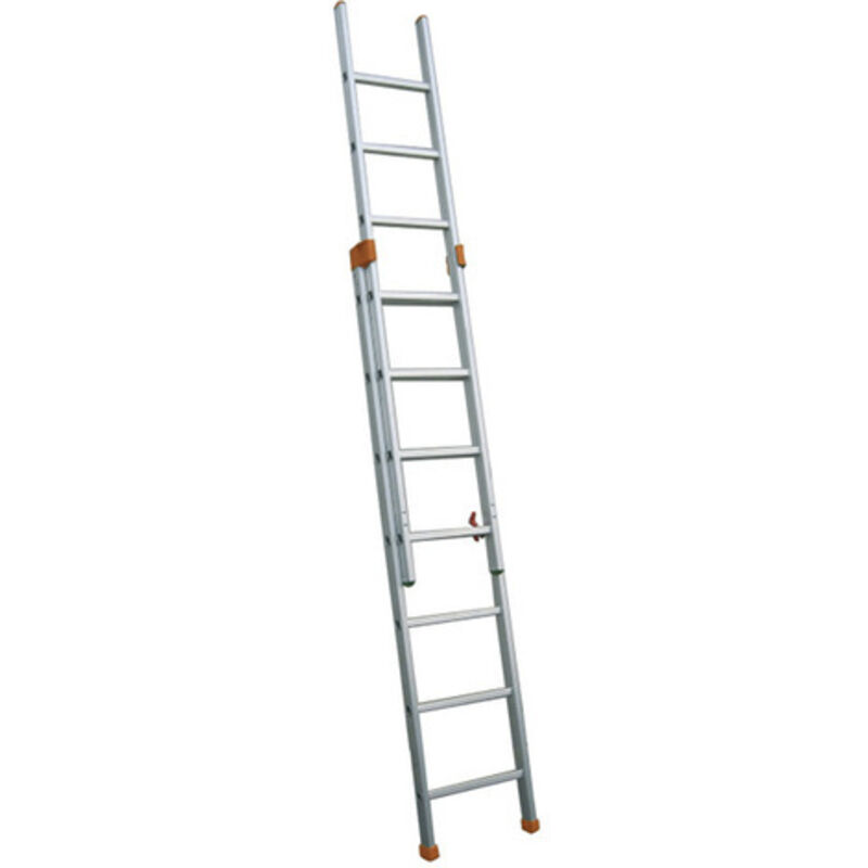 Echelle Direct - Echelle cage d'escalier 2x14 barreaux - Hauteur à atteindre 7.28m - G450-060