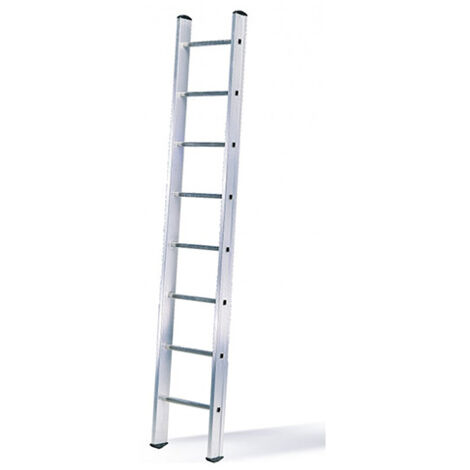 Echelle simple aluminium - 8 barreaux - Longueur 2.32m - SVE-SCE10010