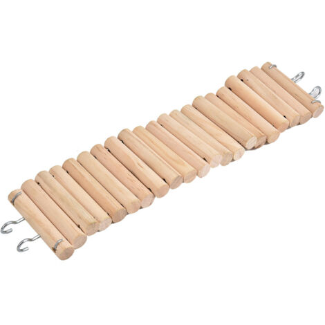 Échelle Souple Suspendue 7.5x30cm pour Hamster et Perroche, Jouet d'Escalade pour Oiseaux
