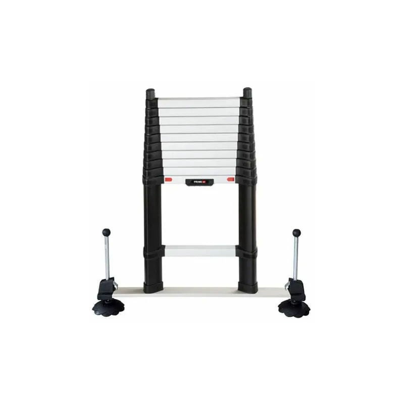 Matisère - Echelle télescopique 3.50m avec barre stabilisatrice et pieds ajustables - Hauteur de travail max. 4.30m - TEL-70235WS/PPS