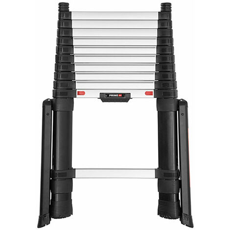 Echelle télescopique 3.50m avec stabilisateurs - Marches largeur 80mm - Hauteur de travail max. 4.30m - TEL-72235STAB