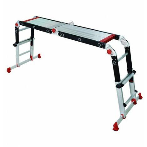 Echelle télescopique compact - Hauteur de travail max. 3.40m - SPIDER