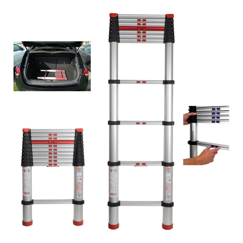 Echelle téléscopique - Hauteur : 3200 mm -