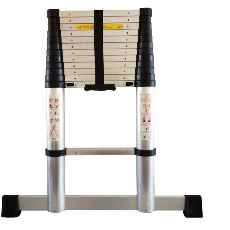 Echelle Télescopique 3,80 M À Rétractation Sécurisée Atom - Ae003200