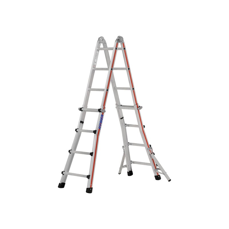 Echelle Direct - Echelle télescopique 4x4 barreaux - Hauteur max. de travail 3.00m - 814216