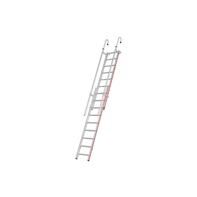 Echelle télescopique 8+8 échelons - Hauteur d'accès de 2.02 à 2.95m - 609204