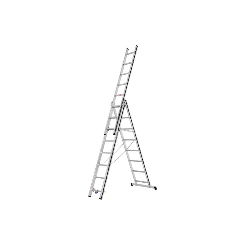 Hymer - Echelle transformable 3x8 barreaux - Longueur déployée 5.11m - 7004724