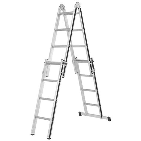 Echelle transformable 4x4 barreaux - Longueur déployée 4.02m - 7006916