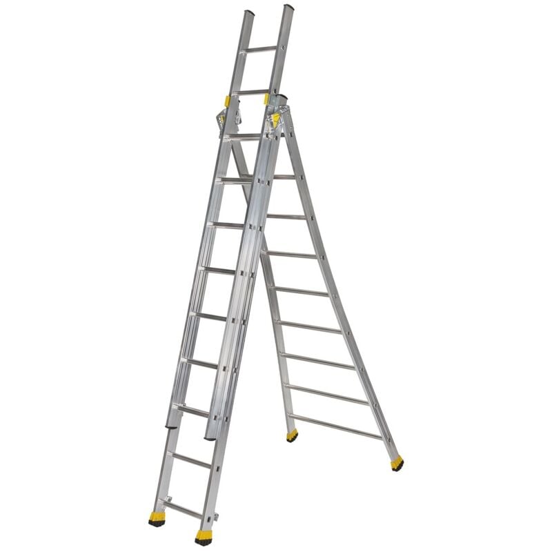 Centaure - Echelle transformable à base évasée 3 plans master T3 3m60 - 510312