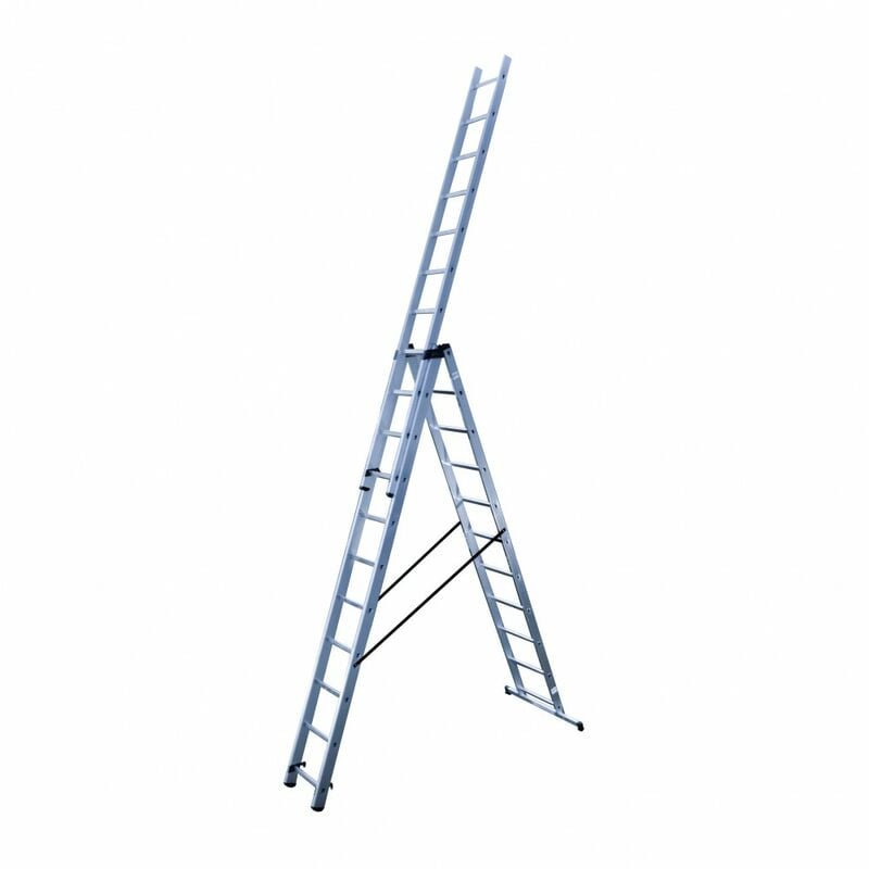 HAILO Echelle transformable aluminium HAILO 33 échelons H.6.82m