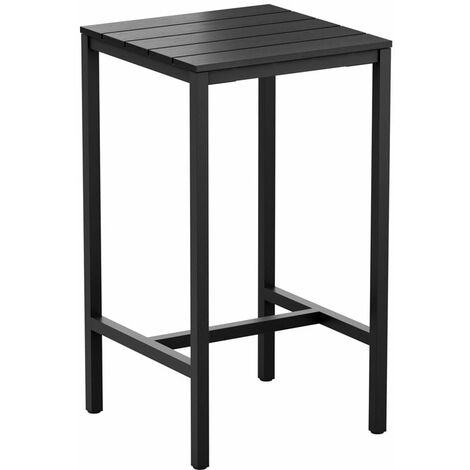 Echo 4 Leg Poseur Table - Black - 69x69cm - Black