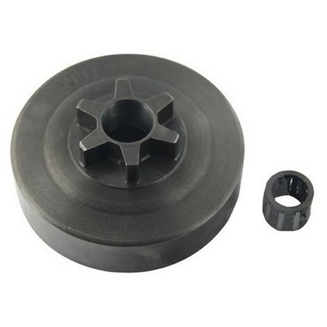Echo – Pignon d'entraînement pour tronçonneuse – Compatible série 300 et 3000 – Diamètre intérieur 59.7 mm – 6 dents – Cage à aiguille incluse