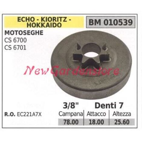 ECHO pignon moteur tronçonneuse CS 6700 6701 3/8' dents 7 010539
