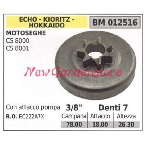 ECHO pignon moteur tronçonneuse CS 8000 8001 3/8' dents 7 012516
