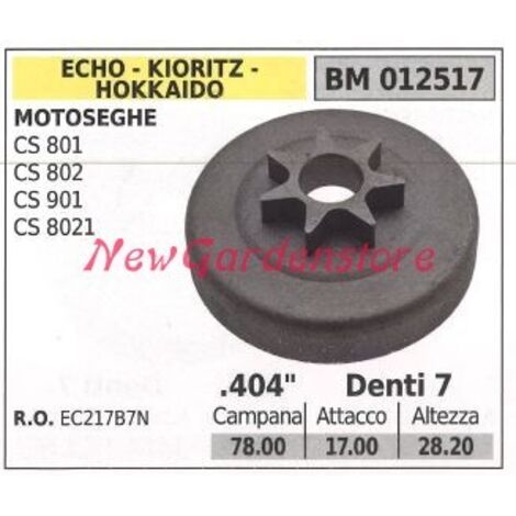 ECHO pignon moteur tronçonneuse CS 801 802 901 8021 .404' dents 7 012517