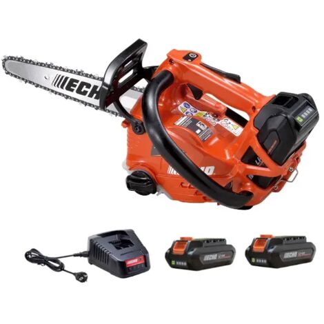 Echo – Tronçonneuse à batterie 20 cm – DCS2500T – 2 batteries 56V 2Ah – Moteur Brushless pour coupes précises – Poids 3 kg