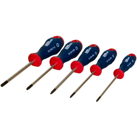 Echter Werkzeugfan Torx Schraubendreher-Satz  5 tlg. T10 - T30 Perfect Comfort