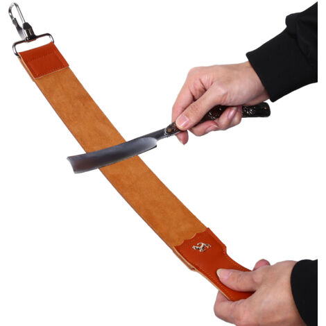 Echtleder-Schärfgürtel für Rasiermesser und Küchenmesser
