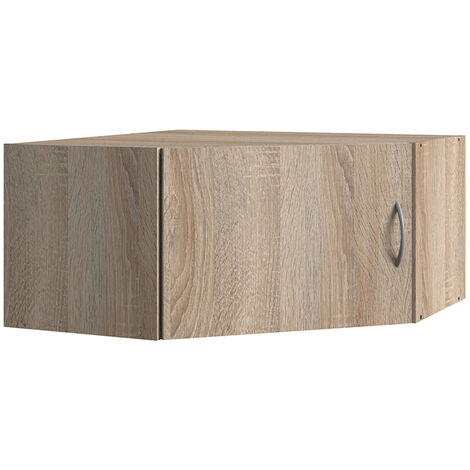Eck-Aufsatzschrank Eiche MIAMI-43, B/H/T ca. 80/40/80 cm