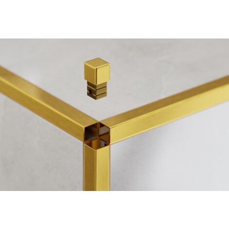 ILCOM Eckabschluss für Edelstahlprofile Q und P 0.8cm - Satiniertes Gold