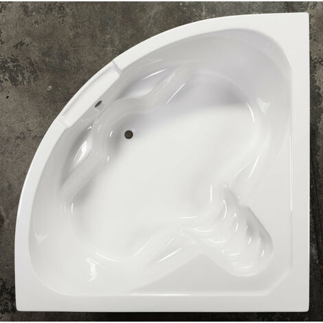 Eckbadewanne RIVERA 140cm x 140cm x 47cm, Füllmenge: 200 Liter